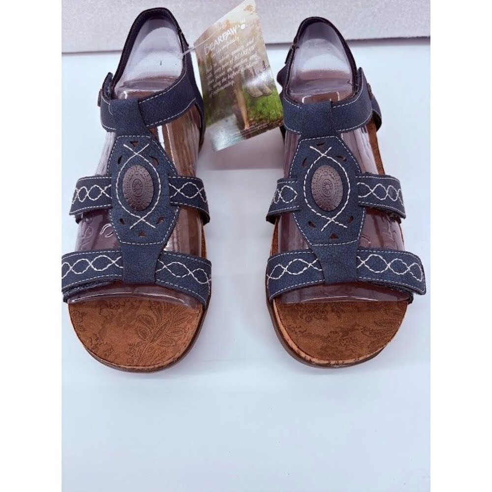 Bearpaw Women's Ridley Wide Navy Blue Sandals (2667WX-278) Size 8 - Picture 5 of 5